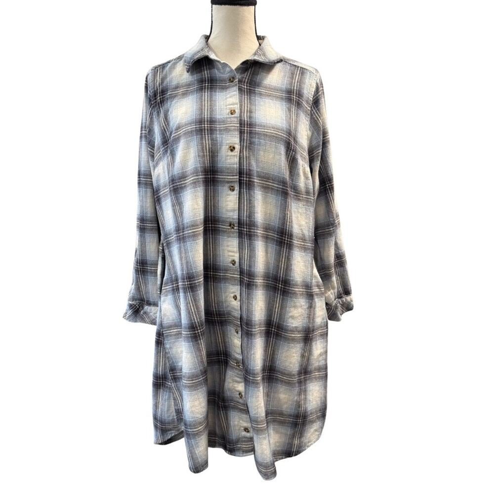Torrid Women’s Plaid Flannel Shirt Dress Size M/L